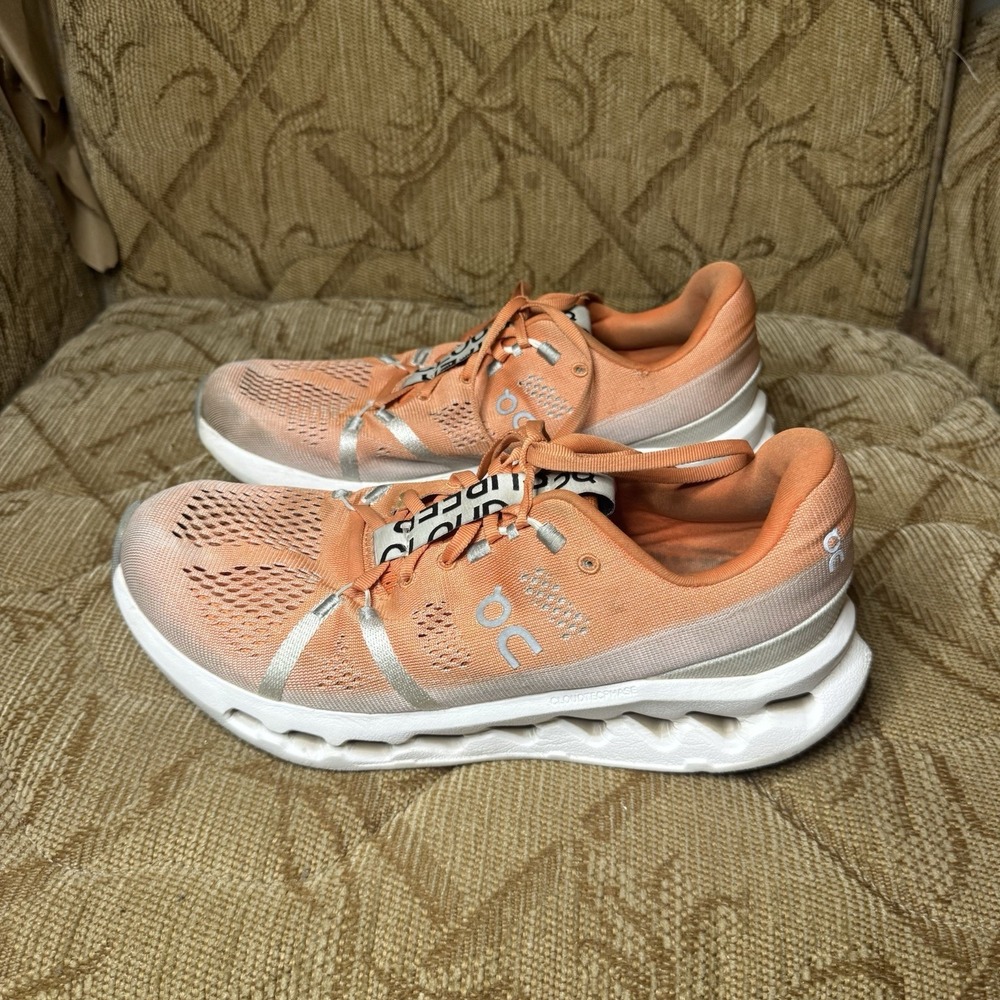 ON RUNNING Cloudsurfer Flame White Women's 9.5 Running Shoes No‎ Insoles